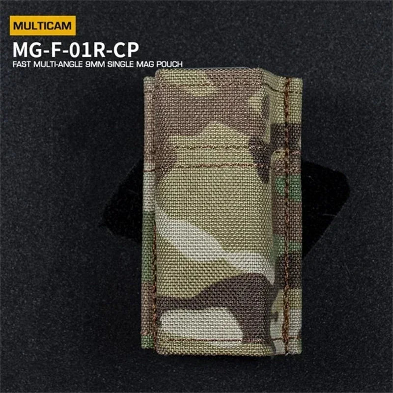 ERQYGRA Tactical Molle FAST Multi-Angle 9mm Single Mag Pouch System Accessories Waist Bag Holster Outdoors Hunting New Equipment