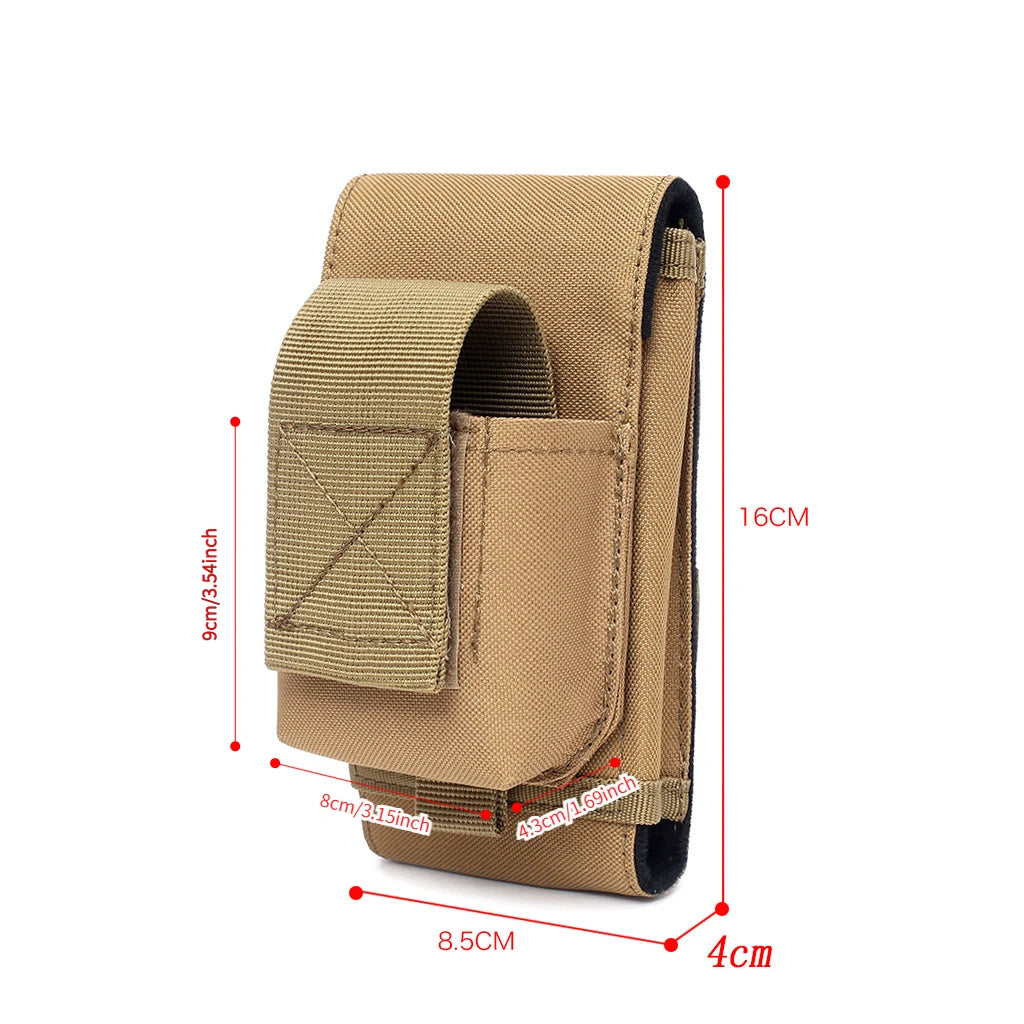Tactical Cell Phone Belt Cigarette Pouch Holder MOLLE Waist Pack Outdoor Sports Leisure Cigarette Box Hunting Accessories Bag