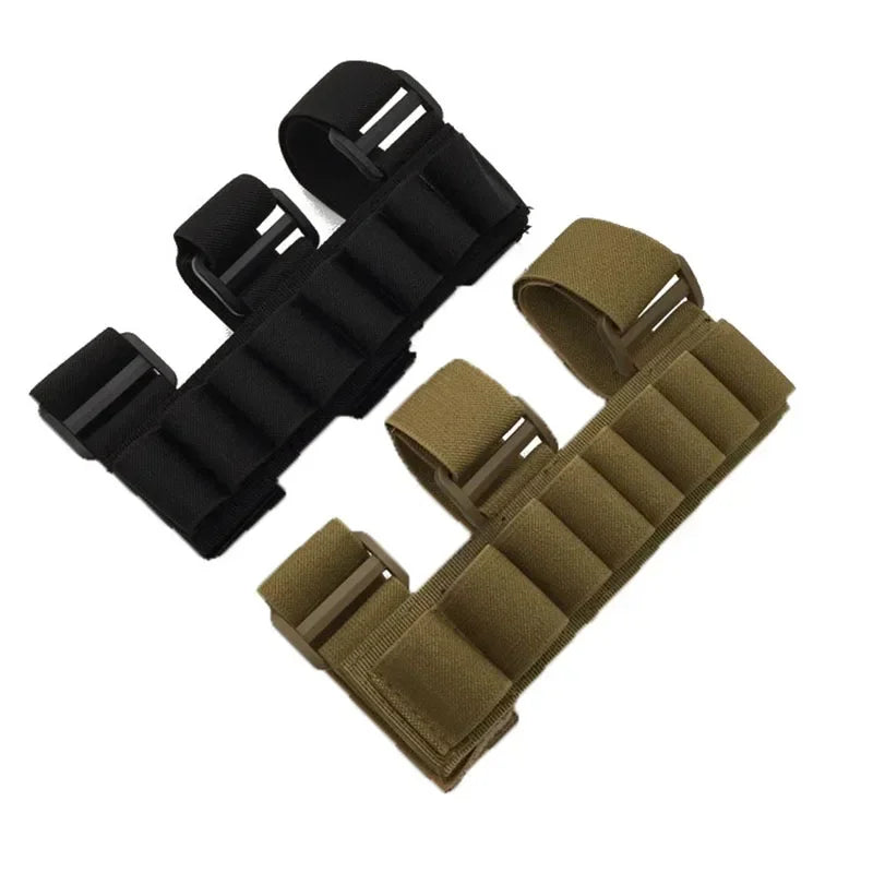 1Pc 8 Rounds Shell Holder Pouches12/20 Gauge Portable Waist Crossbody Ammo Storage Bag Outdoor Hunting Shooting EDC Accessory