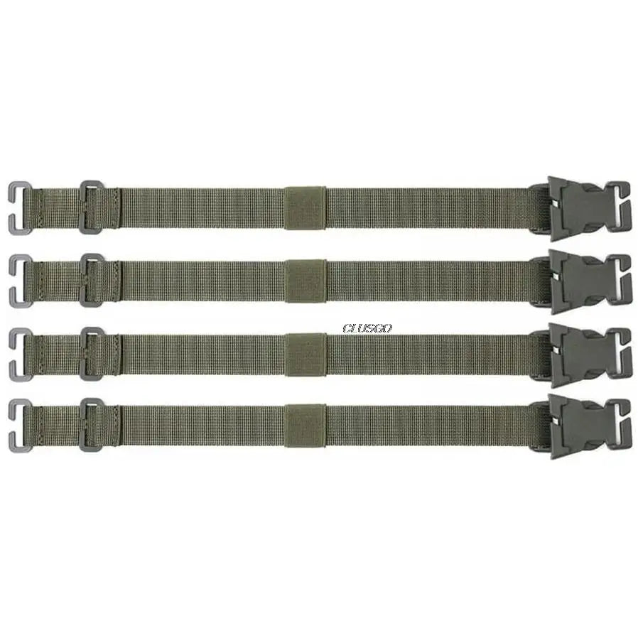4PCS Tactical Rush Tier System Portable Molle Backpack Straps Fixing Band for Backpack Luggage Camping Hiking Mountaineering