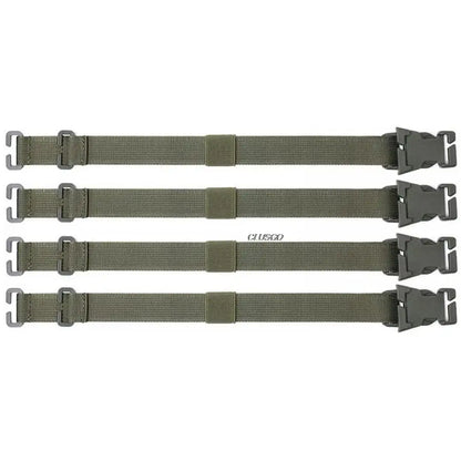 4PCS Tactical Rush Tier System Portable Molle Backpack Straps Fixing Band for Backpack Luggage Camping Hiking Mountaineering