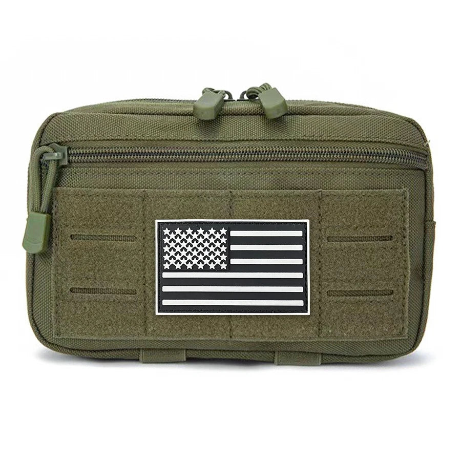 Outdoor Utility Waist Pouch Modular Attach Accessory Bag Multilayer Storage Pocket for Hiking Camping Travel