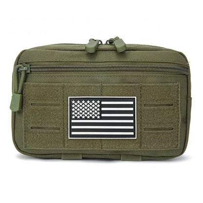 Outdoor Utility Waist Pouch Modular Attach Accessory Bag Multilayer Storage Pocket for Hiking Camping Travel