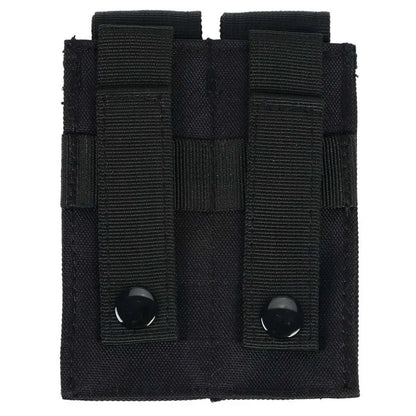 9mm Molle Double Pistol Magazine Pouch Mag Holster Flashlight Holder EDC Tool Waist Bag Vest Pouches Outdoor Hunting Accessories