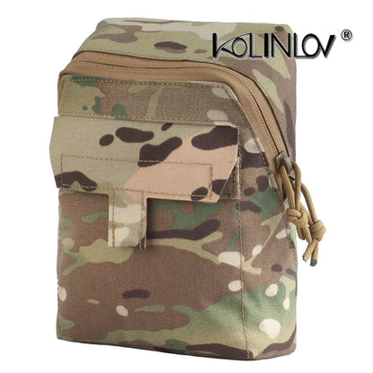Tactical Vest Waist Plate Carrier Pouch Multi-functional Molle Storage Bag Hunting Map Navigation Pouches Airsoft Ammunition Fir