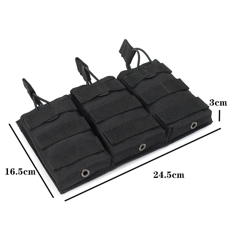 1000D Nylon Tactical Magazine Pouch for Airsoft AK 5.56mm M4 AR Hunting Accessories Single/Double/Triple Magazine Bag