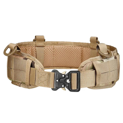 MOLLE Adjustable Tactical Waistbelt Quick Release Durable for Cs TrainingStylish Unisex Design Perfect for All Weather Combat