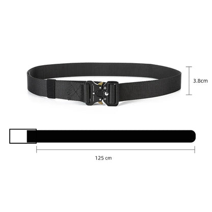 Quick Release Tactical Belt Soft Nylon Military Outdoor Sports Waist Belt Adjustable Accessory For Men Women