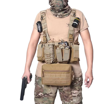 Outdoor Sports Molle Tactical EDC Pouch Dump Drop Pouche Organizer D3 Chest Rig MK3 Vest Bag Hiking Camping Hunting Accessories
