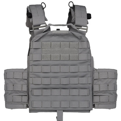 Wosport CPC Tactical Vest with 3 Magazine Pouch Utility Side Pockets PTT Holder Rear Zipper Expansion Design for Airsoft Hobby