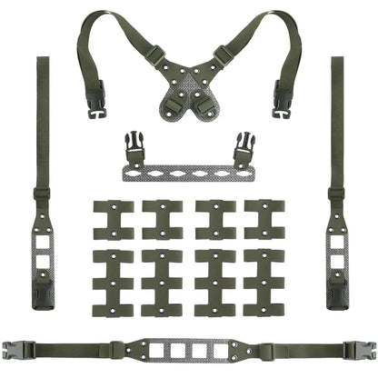Tactical Modular Chest Rig MOLLE Link Lightweight Hunting Combat Airsoft Vest DIY Cosplay Chest Rig Gear Hunting Accessories