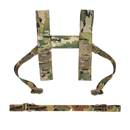 SS Fat Strap MK4 Laser Cut H-Strap Tactical Multicam Chest Strap Gear Airsoft Chest Rig MK4 MK5 34A Chest Hanging Shoulder Strap