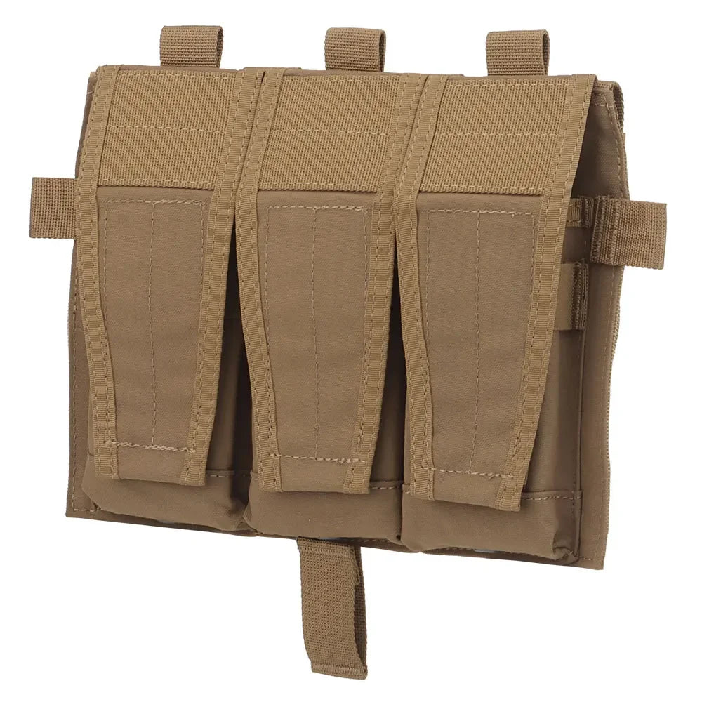 Tactical Triple Magazine Pouch 5.56 M4 Airsot Flip Cover Mag Pouch for AVS SPC JPC 2.0 Vest Wargame Mag Pouch