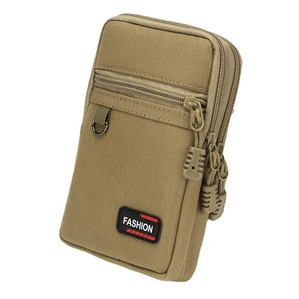 7 Inch Mobile Phone Pocket Portable Phone Organizer Bag Nylon Wear- Lightweight for Outdoor Camping Hunting