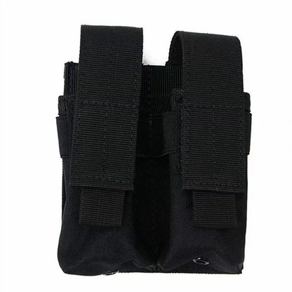 9mm Magazine Pouch Single Double Magazine Pouch Outdoor Molle Open Top Magazine Pouch for Glock M1911 92F Flashlight Bag