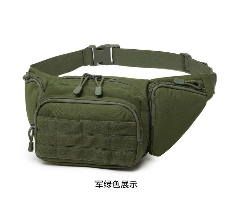 Multifunctional Tactical Waist Bag Outdoor Cycling Storage Pack Portable Concealed Molle Waist Pouch Tactical Accessory Utility