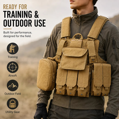 Woodland Breathable And Comfortable Adjustable Tactical Camouflage Hunting Vest