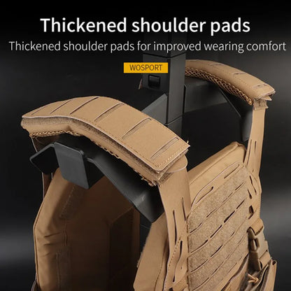 WOSPORT Tactical Outdoor Protective Mounted Vest LG3V2 6094 Thickened Shoulder Pads Laser MOLLE Cutting Hunting Vest