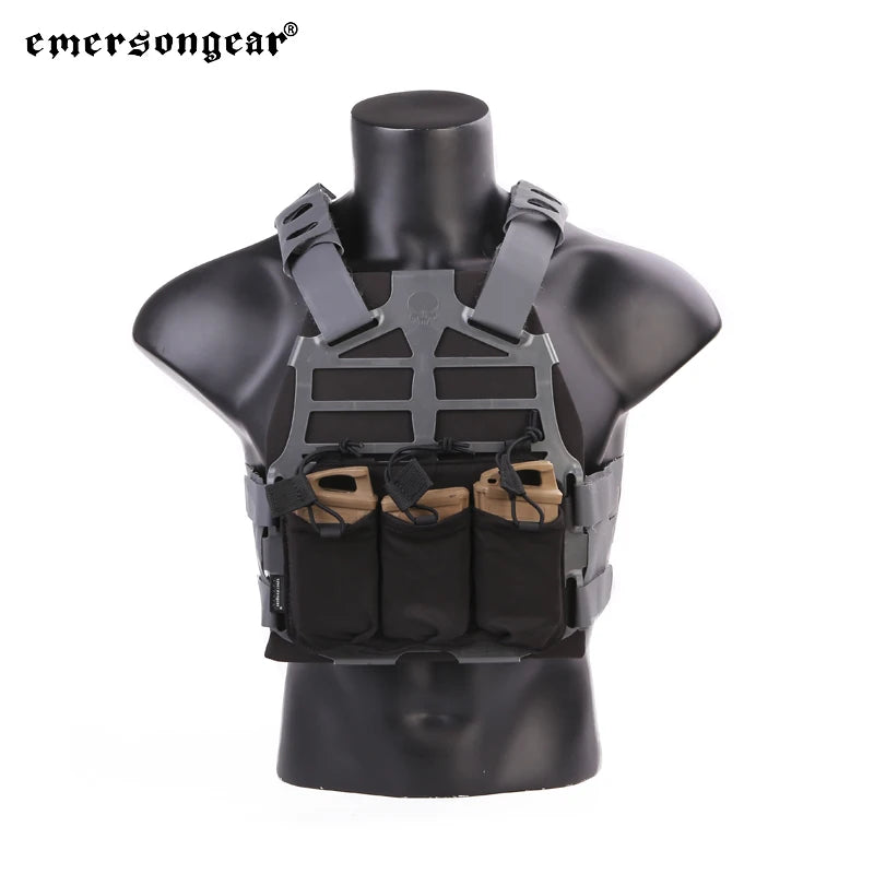 Emersongear Precision Triple Magazine Pouch For SS Vest 5.56 Tactical Mag Bag Holder Hiking Training Camping Camouflage Nylon