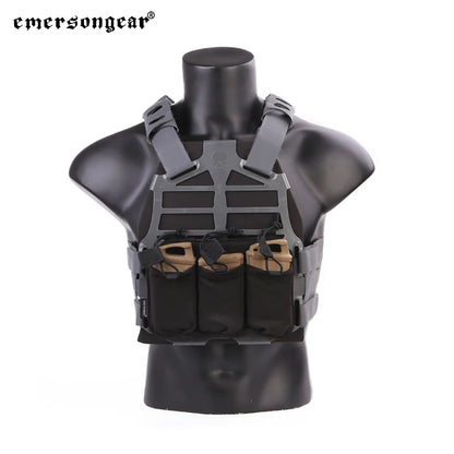 Emersongear Precision Triple Magazine Pouch For SS Vest 5.56 Tactical Mag Bag Holder Hiking Training Camping Camouflage Nylon