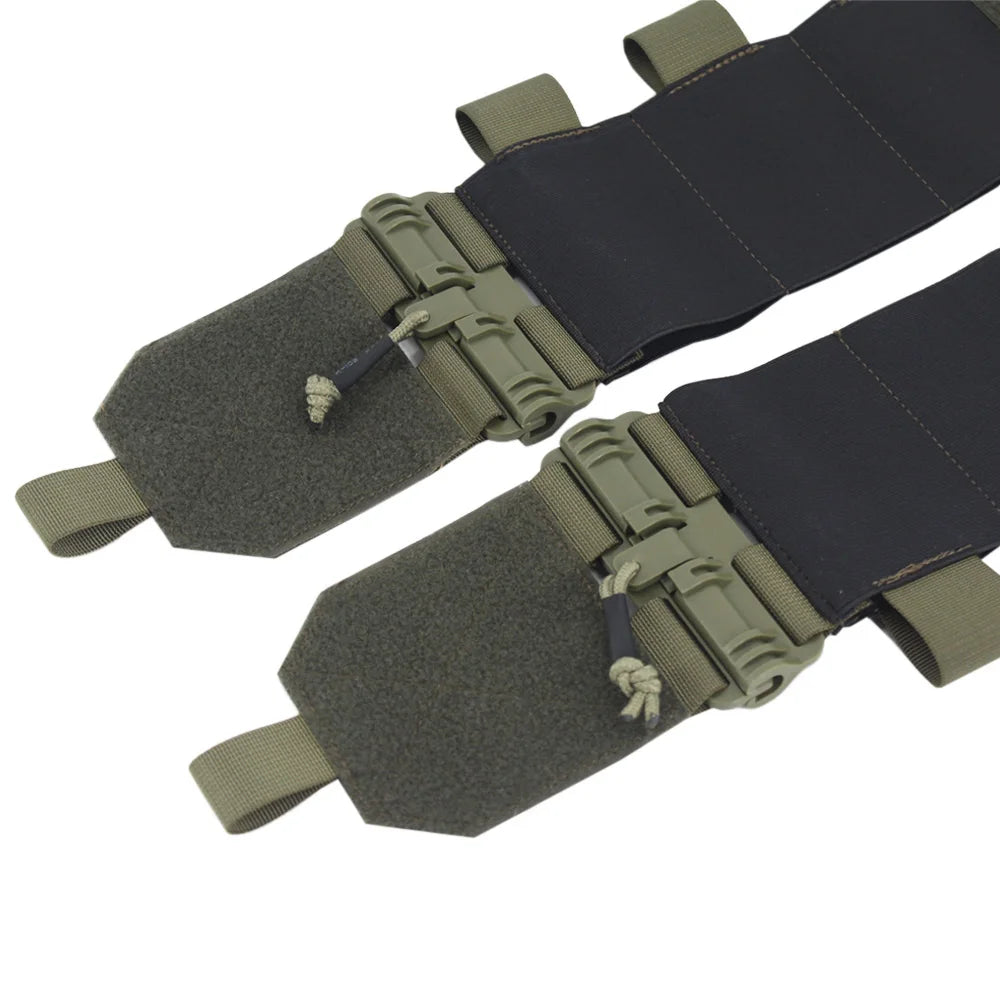 VULPO Tactical Removal Vest Quick Release Buckle Set Hunting FCSK Universal Molle Elastic Cummerbund Waist Cover Vest Gear