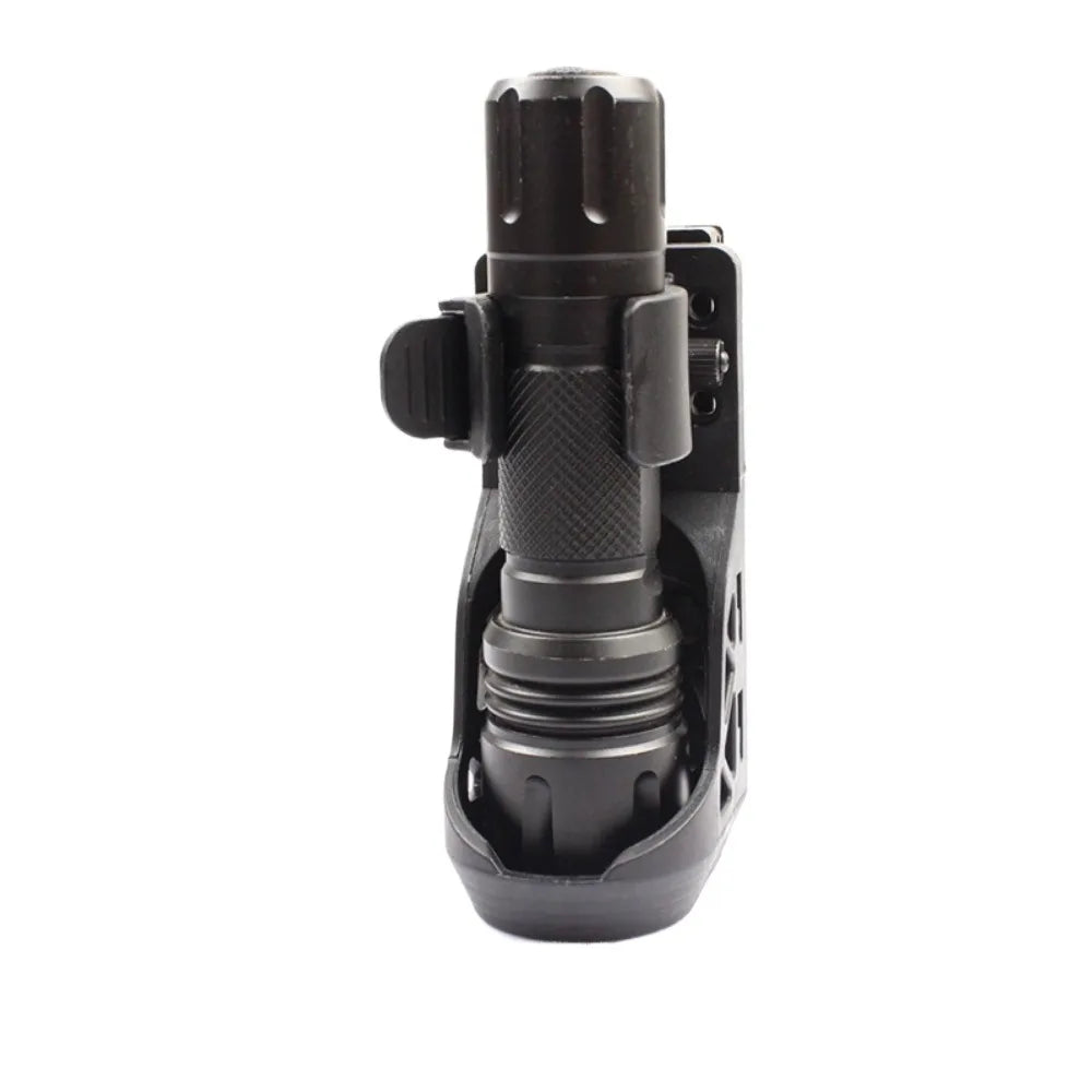 Universal 360° Rotating Side-opening Tactical Flashlight Sleeve with Side Lock System Set  Quick-release Flashlight Bracket