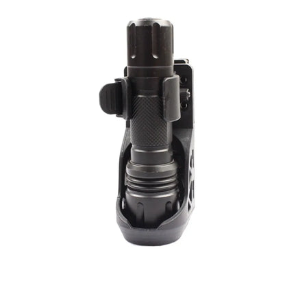Universal 360° Rotating Side-opening Tactical Flashlight Sleeve with Side Lock System Set  Quick-release Flashlight Bracket