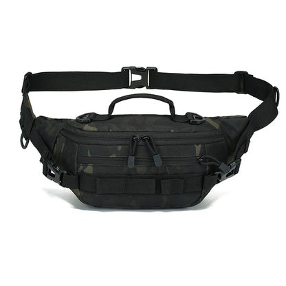 Outdoor storage waist bag, portable waist and shoulder dual-use multifunctional expansion bag, hiking and cycling bag