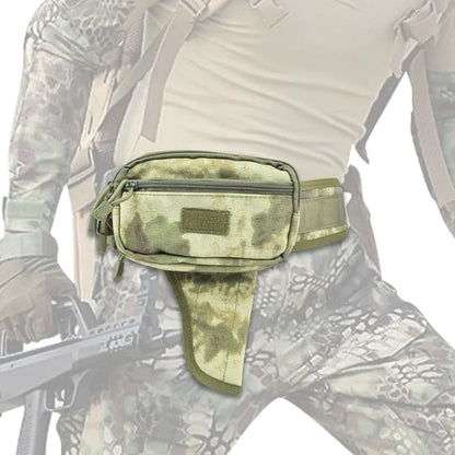 Tactical Hidden Hand Gun Holster Waist Bag for Glock 17 19 23 9mm 1911 Pistols, EDC Portable Utility Belt Pouch for CS, Hunting