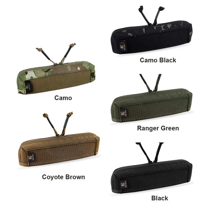 KRYDEX Tactical Zipper Insert Cover Pocket Pouch Double Zipper For MK3 MK4 Chest Rig Airsoft Paintball Hunting Vest Accessories