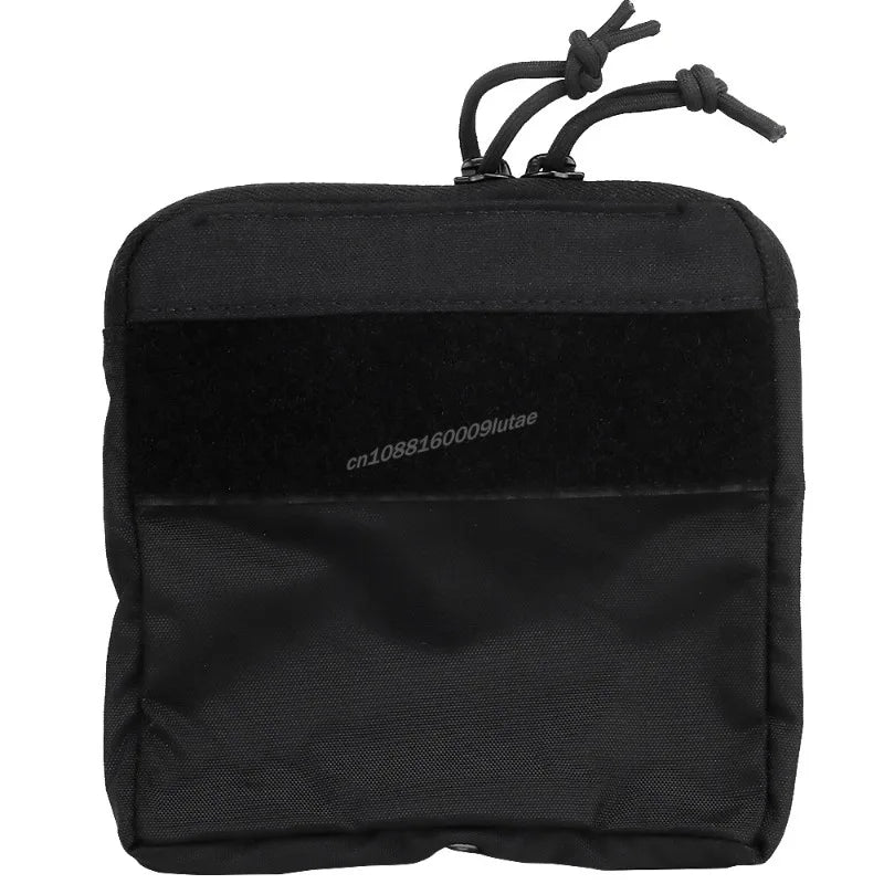 Tactical Slim Small Half Pocket Kangaroo Insert Pouch Zipper Bag FERRO STYLE Outdoor Storage DOPE Front Flap Hunting Accessories