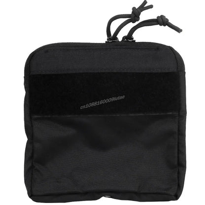 Tactical Slim Small Half Pocket Kangaroo Insert Pouch Zipper Bag FERRO STYLE Outdoor Storage DOPE Front Flap Hunting Accessories
