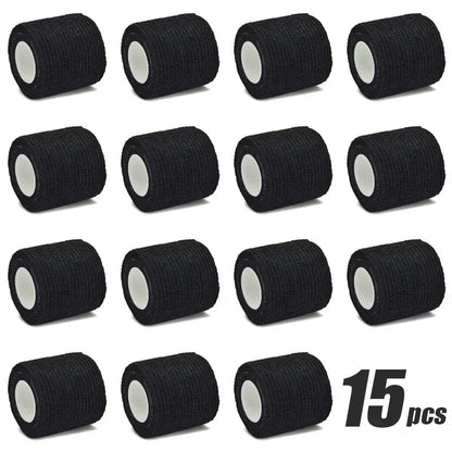 1-15pcs 2.5/5/7.5/10cm*4.8m Gauze Bandage Self-adhesive Breathable Elastic Bandages Sports Fixing Finger Wrist Leg Baby Care