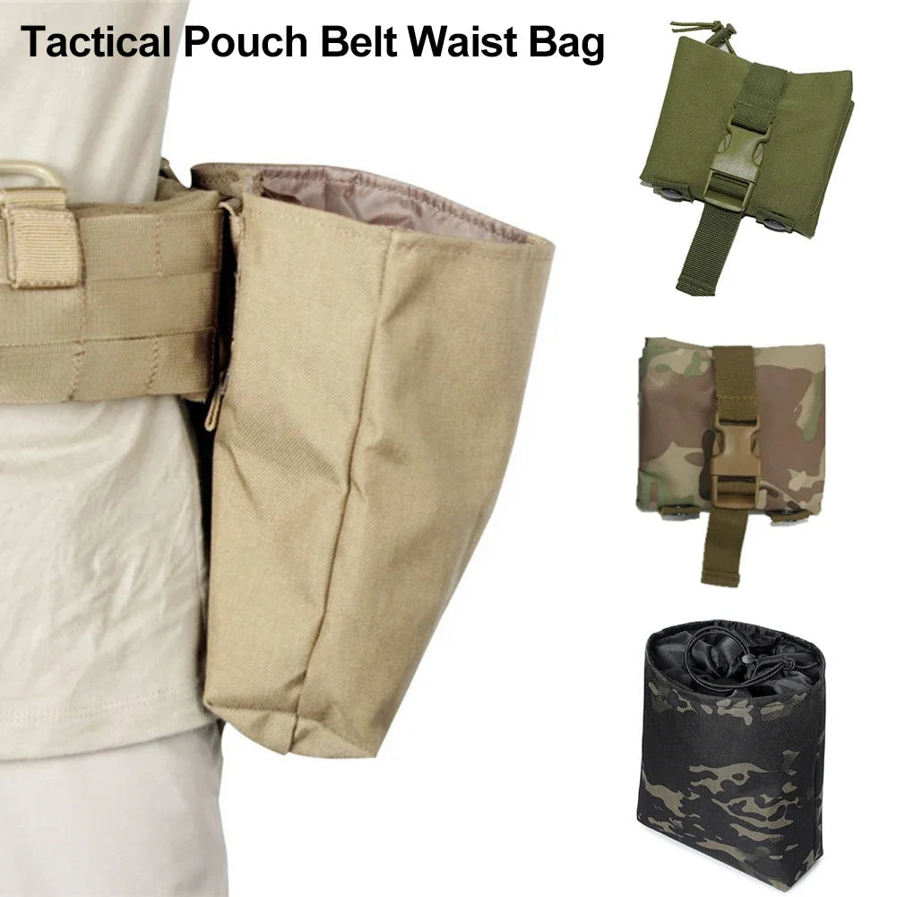 Molle Folding Tactical Magazine Dump Drop Pouch Hunting EDC Bag Foldable Utility Recovery