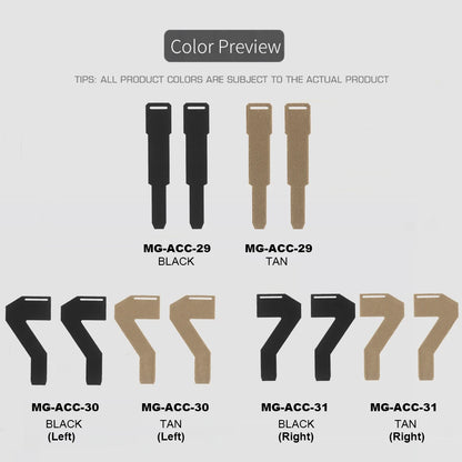 2PCS Hook and Loop Magic Fastener, Diagonal Tilt Magic Fastener Strap Compatible With Tactical Mag Bag Pistol Magazine Holster