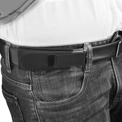 9mm Pistol Magazine Pouch Concealed Carrier Extra Single Pistol Magazine Carrier Horizontal Pouch with Safety Hook and Loop