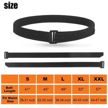 KRYDEX Tactical EDC Belt 1.5" Duty Concealed Carry Base Belt Hook & Loop Inner Belt Men Waist Belt Outdoor Hunting Acessories
