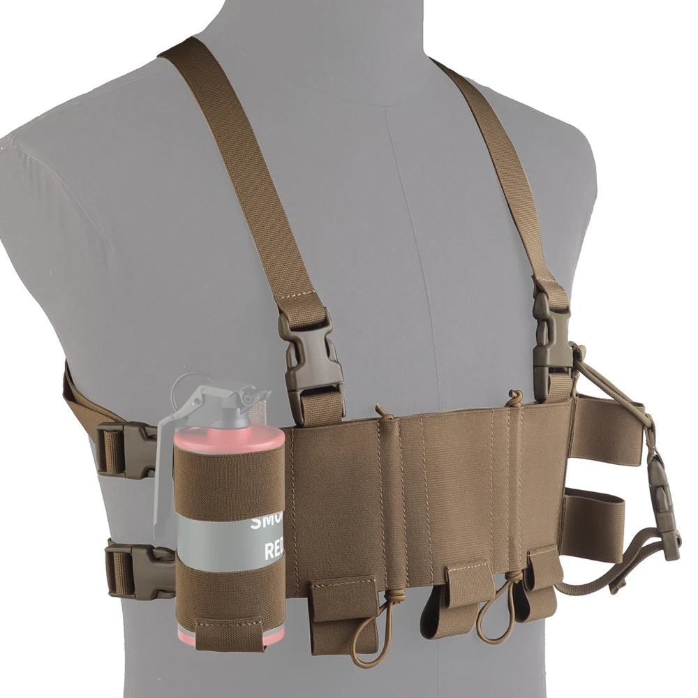 Tactical UG Style Chest Rig DR WG Minimalistic Multi-Mission Plate Carrier MOLLE Hunting Vest for Airsoft Shooting Game Gear