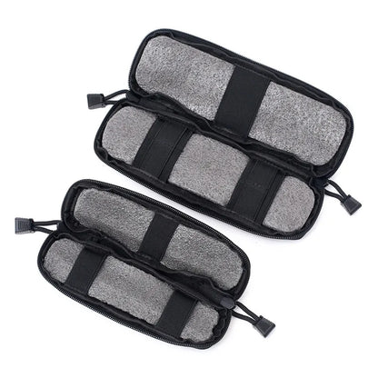 Nylon EDC Knife Sheath Molle System Pouch Folding Knife Holder For Belt Outdoor Daily Carry