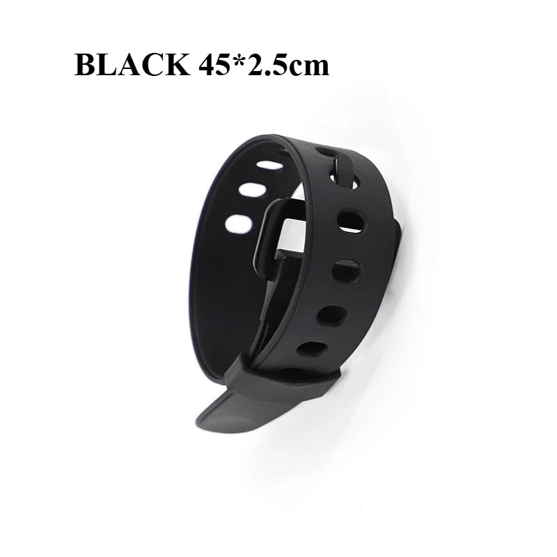 Travel Tied Belt Durable Rubber Cargo Tie Down Luggage Lash Belt Strap Camping Hiking Cargo Storage Belt Buckle