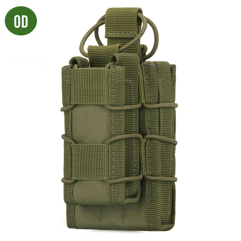 5.56 9mm Magazine Pouch AK AR M4 AR15 Double Magazine Bag Rifle Pitol Molle Mag Holster Pouch for Hunting CS Paintball