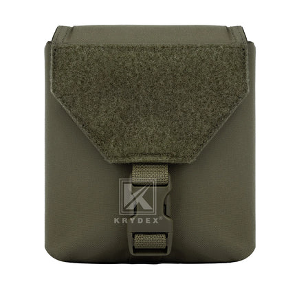 KRYDEX Tactical Night Vision Pouch MOLLE NVG Bag with Padded Goggle Carrying Case For NVG14 NVG15