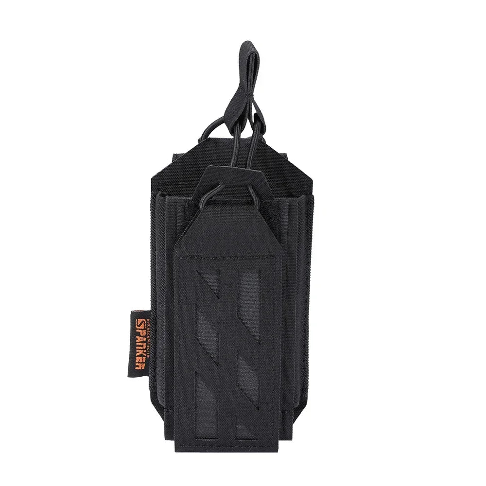 500D Nylon Tactical Molle Walkie Talkie Holder Bag Open-Top Radio Pouch Sports Pendant Hunting Magazine Mag Pouch
