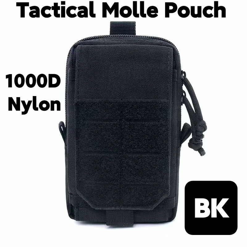 Molle Phone Pouch Holder Magazine Pouches Utility Outdoor Camping Hiking Running Hunting Accessories Waist Pack EDC Tool Bag