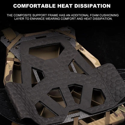 PFM Tactical Vest Lightweight Hunting Militar Plate Carrier Quick Release Paintball Airsoft Vest Protective Equipment