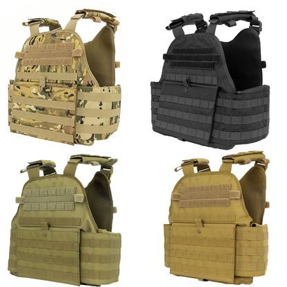 Men Tactical Vest Plate Carrier Yakeda 1000D Molle Chest Rig Waterproof Wear-Resistant Easy Operate Molle Tactical Accessory