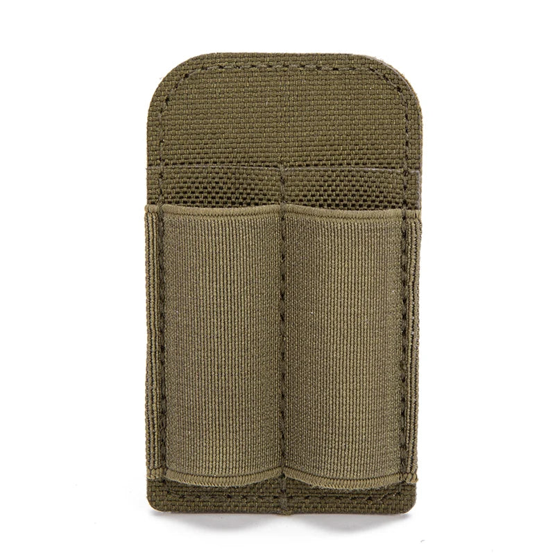 Tactical 2 Rounds Buttstock Ammo Pouch 7.62mm Bullet Magazine Hunting Accessories 2 Hole Ammo Shell Holder Shotgun Bullet Pouch