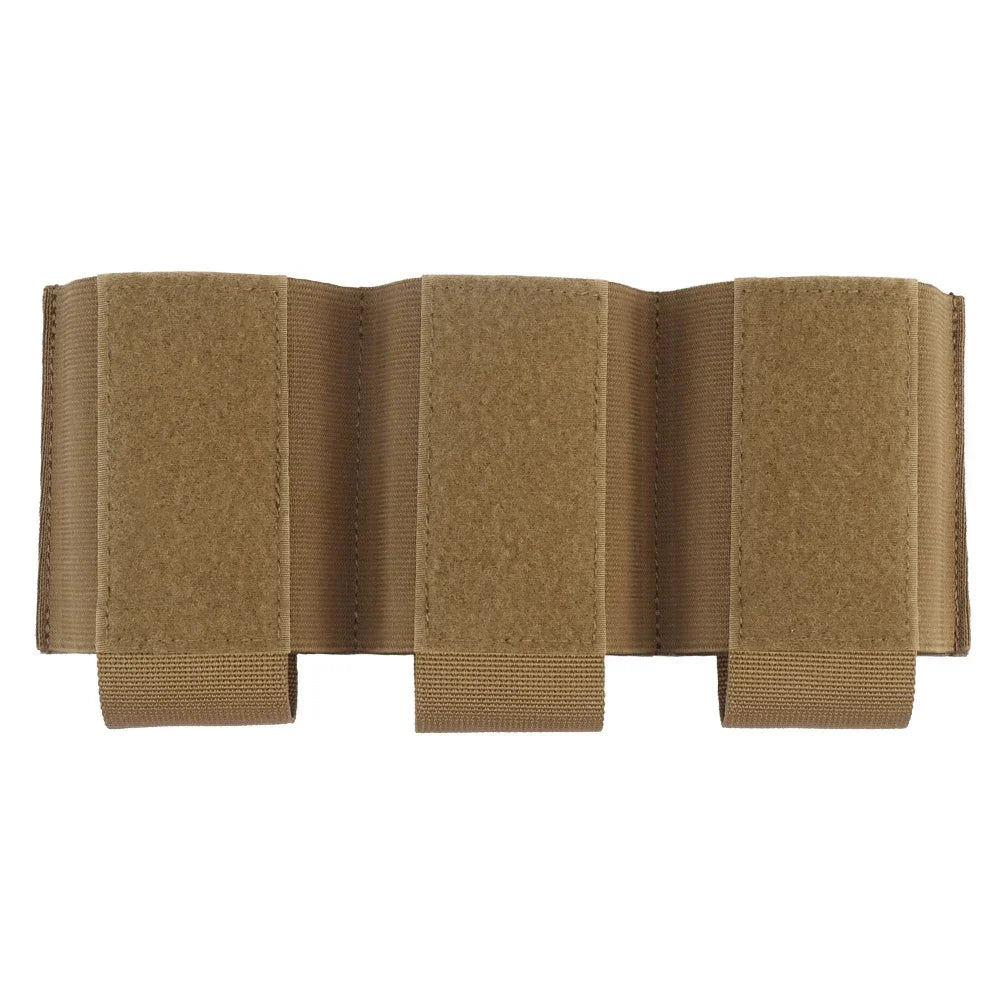 Hunting Triple 762 Magazine Pouch Elastic Retention Hook&Loop MAG Holder Built-in Plate Carrier Vest Accessory Hunting Airsoft