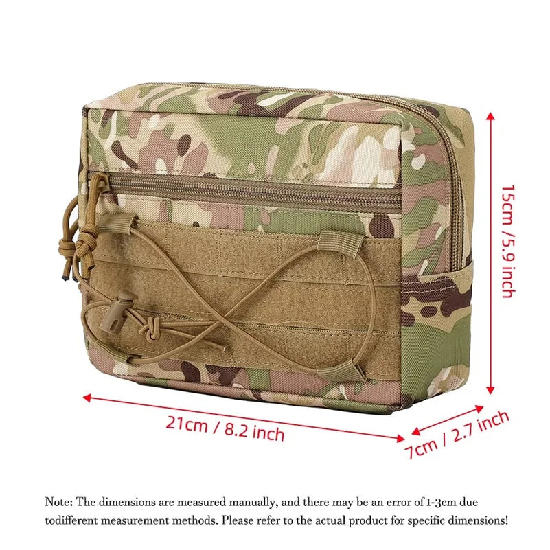 Tactical Magic Hook&Loop Expansion Accessory Pack Multi Functional EDC Storage Misc Bag MOLLE Pouch for Chest Rig Hunting