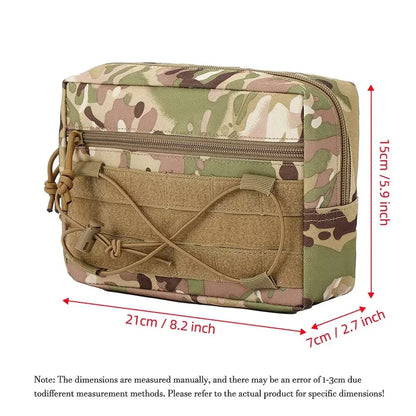 Tactical Magic Hook&Loop Expansion Accessory Pack Multi Functional EDC Storage Misc Bag MOLLE Pouch for Chest Rig Hunting